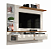 PAINEL PARA TV 55 POLEGADAS INTENSE OFF WHITE / DAMASCO LUKALIAM - Imagem 1