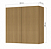 ARMARIO NESHER 2P ABRIR  RAINHA 80CM NATURE 500694 - Imagem 2