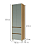 PANELEIRO NESHER 2P 2G RAINHA 70CM NATURE /VERDE 500700 - Imagem 3