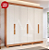 ROUPEIRO 6P. ABRIR 6G PANAN CECILIA SLIDE C/PES CINAMOMO / OFF WHITE - Imagem 1