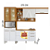 COZINHA NESHER BURGUESA COMPACTA FREIJO / BRANCO 500785 - Imagem 2
