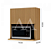 ARMARIO NESHER 1P ABRIR MICRO BASCULANTE RAINHA 70CM NATURE - Imagem 2