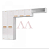 COZINHA TELASUL COMPACTA 09 7P NICHO S/VD DIAMANTE NEW SMART BRANCO 818409-01 - Imagem 1