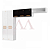 COZINHA TELASUL COMPACTA 09 7P NICHO S/VD DIAMANTE NEW SMART BRANCO / PRETO 818409-02 - Imagem 1