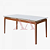 MESA IMCAL WIND 1.8 C/ VIDRO RETANGULAR OFF WHITE / NATURE - Imagem 1