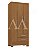 ROUPEIRO 3P. ABRIR 2G RODIAL RIO GRANDE CINAMOMO 50GR3223 - Imagem 1