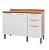 Balcão Sálvia 2 Portas e 3 Gavetas 120cm - Telasul - Imagem 1