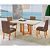 Sala de Jantar Sentra, Tampo 130x90 com 4 Cadeiras | Bom Pastor - Imagem 1