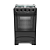 Fogão Mueller 4 bocas Preto MFI4BB, Acendimento Automático, Mesa Inox - Imagem 1