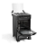 Fogão Mueller 4 bocas Preto MFI4BB, Acendimento Automático, Mesa Inox - Imagem 2