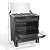 Fogão Mueller 5 bocas Preto MFI5BB, Acendimento Automático, Mesa Inox - Imagem 3