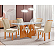 CJ MESA 4C CEL MOVEIS MILAO RETANGULAR 120X80 TAMPO LONDRES PLUS C/VDO CAD.LONDRES TEC 169 CINAMOMO - Imagem 1
