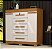 COMODA 5G 2P. ABRIR ACP DIANA CINAMOMO/OFF WHITE - Imagem 1