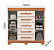 COMODA 5G 2P. ABRIR ACP DIANA CINAMOMO/OFF WHITE - Imagem 2
