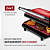 Press Grill Red Ceramic Mondial PG01RC - 2 em 1: Grill e Sanduicheira, Grelhas Ajustáveis - Imagem 2