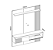 Painel 1.5 Jade , espaço para Tvs até 55 | Caemmun - Imagem 3