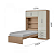 ROUPEIRO 4P. ABRIR 3G C/ CAMA MX LISBOA CASTANHO/OFF WHITE - Imagem 3