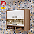 ARMARIO RONIPA 2P. ABRIR BASCULANTE REFLECTA SYRAH 120CM AMENDOA/BRANCO - Imagem 1