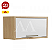 ARMARIO RONIPA GELADEIRA SYRAH 80CM AMENDOA/BRANCO - Imagem 1