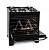 FOGAO 5B SUGGAR PISO BEST GLASS MESA DE VIDRO PRETO - Imagem 2