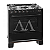 FOGAO 5B SUGGAR PISO COOK GLASS MESA VIDRO PRETO - Imagem 1