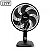 VENTILADOR MALLORY TURBO COMPACT 30CM 6 PAS 3 VEL 127V PRETO/GRAFITE - Imagem 1