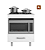 BALÇÂO / FORNO E COOKTOP COR BRANCO TAMPO QUE PODE SER RECORTADO PARA INSTALAÇÃO DE COOKTOP 4 BOCAS - Imagem 2