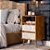 MESA DE CABECEIRA 2G EJ RETRO ROMA FREIJO/OFF WHITE - Imagem 1