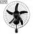 VENTILADOR MONDIAL NVP-PRO-50 PAREDE 50CM 5 PAS 3 VEL 127V PRETO - Imagem 1