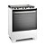 Fogão 5 Bocas Electrolux FE5IB Branco, Tripla Chama, Mesa Inox, PerfectCook e VaporBake, Bivolt - Imagem 2