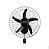 Ventilador Mondial 50cm de parede NVP-PRO-50 - 03 velocidades, 05 pás, Oscilante - Imagem 1