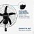 Ventilador Mondial 50cm de parede NVP-PRO-50 - 03 velocidades, 05 pás, Oscilante - Imagem 4