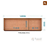 Armário Aéreo 3 Portas 120 Castanho/Off White A843 – Poquema - Imagem 2
