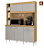Kit Duda 140 cm Damasco Off White Poquema - Imagem 1