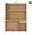 Kit Duda 140 cm Damasco Off White Poquema - Imagem 2