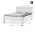 Cama de Casal Paris 100% Mdf 158201 Branco – Gabrielli Móveis - Imagem 2