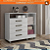 Comoda 4 Gavetas Com Sapateira Paris CHF Branco – CHF MÓVEIS - Imagem 2