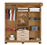 Guarda Roupa Casal Imperial 6 Portas Carvalho Americano Off White Incorplac - Imagem 3