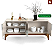 Buffet 4 Portas 168cm Amalfi Off White/Madero Canela – LUKALIAM - Imagem 2