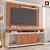COMPOSICÃO NEW OSCAR C0M PAINEL 1,8 Metros COR FREJO OFF WHITE CAEMMUN - Imagem 1