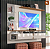 Painel Intense Tv 55 cor: Off White / Damasco LUKALIAM - Imagem 1