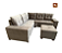 Sofa De Canto Linha Reta São Marcos Cor Bege Escuro - Imagem 3
