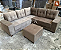Sofa De Canto Linha Reta São Marcos Cor Bege Escuro - Imagem 1
