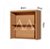 ARMARIO NESHER 2P ABRIR CONDESSA 80CM CARVALHO/GREIGE 500967 - Imagem 2