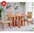 CJ MESA 4C CIMOL FLORA S/VIDRO RETANGULAR 130X80 MAIA CINAMOMO/GENGIBRE - Imagem 1