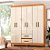 ROUPEIRO 6P. ABRIR 2G FELLICCI COIMBRA C/PES CINAMOMO/OFF WHITE - Imagem 1