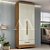 ROUPEIRO 2P. ABRIR 1G RODIAL SMART PLUS CINAMOMO/OFF WHITE 51GR2123S - Imagem 1