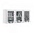ARMARIO ITATIAIA 3P. ABRIR C/ VIDRO NEW PREMIUM 120 BRANCO 1857 - Imagem 1