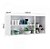 ARMARIO ITATIAIA 3P. ABRIR C/ VIDRO NEW PREMIUM 120 BRANCO 1857 - Imagem 2