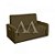 ESTOFADO CAMA MATRIX 2 LUGARES DAIANE SUED LIGHT MARROM B255 - Imagem 2